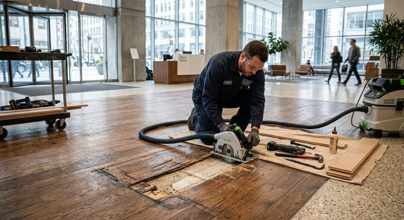 Our team working on Flooring Service projects in Lancaster, PA