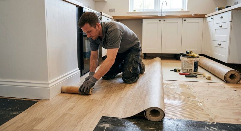 Sheet Linoleum Installation in Lititz, PA